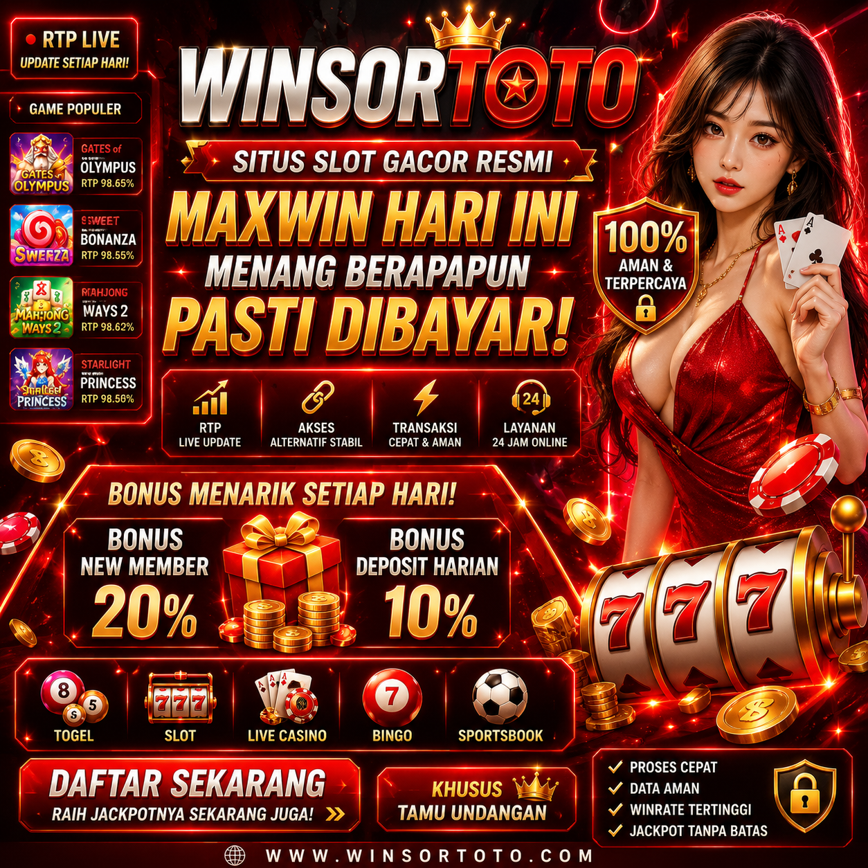 WINSORTOTO - Asset Situs Toto Slot Gacor Hari Ini Didukung Server Thailand Terpercaya